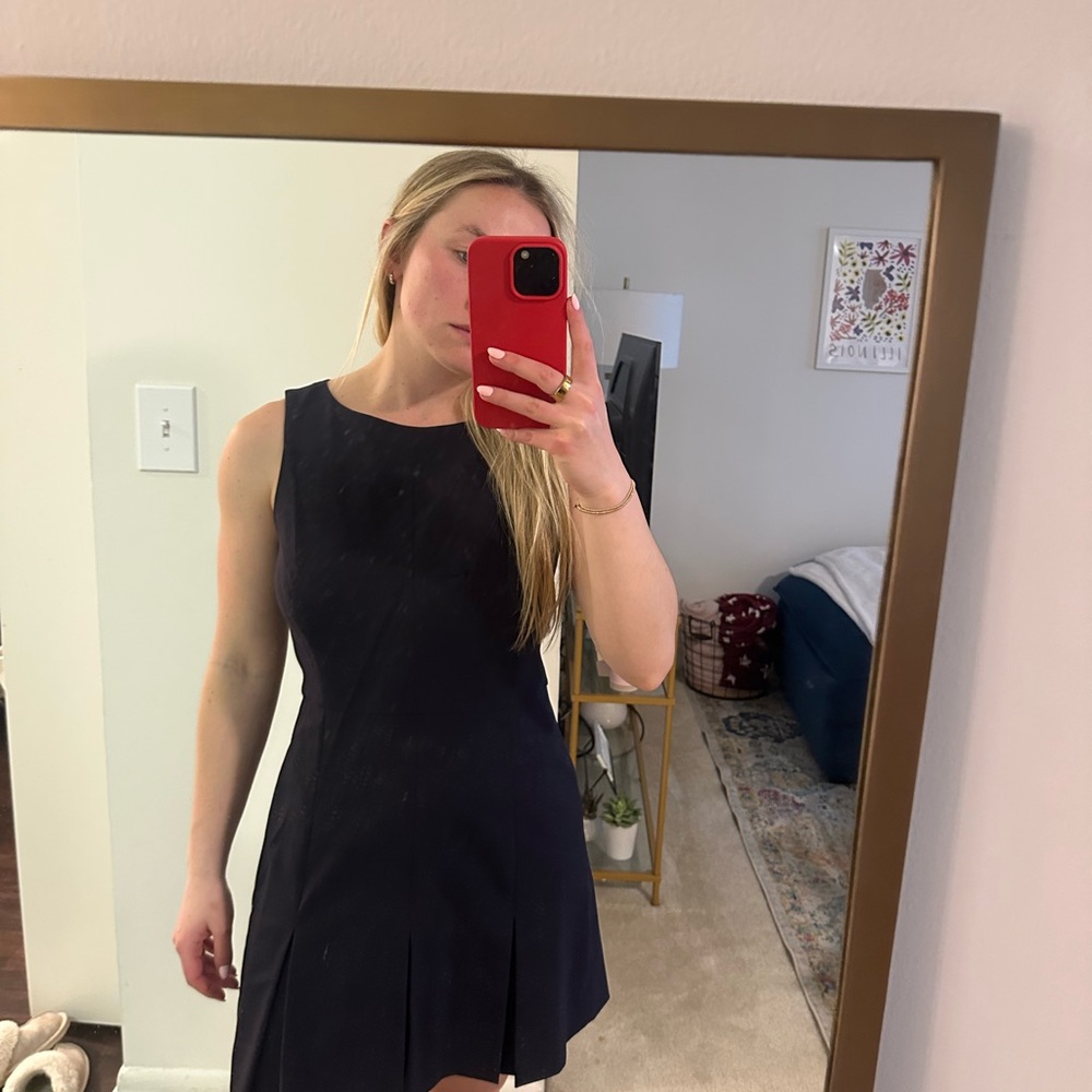 Jcrew Navy Sleeveless Dress